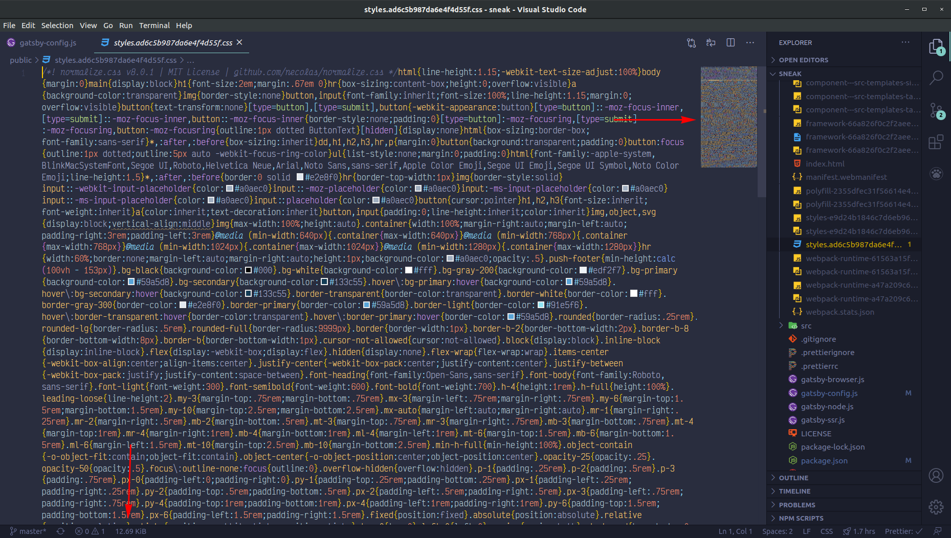 Purged sneaker website styles